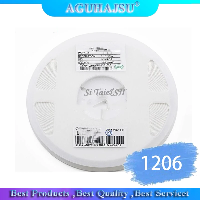 100 шт. 1206 SMD резистор 1% Ом чиповый 0 25 Вт 1/4 100R 101 | Электронные компоненты и