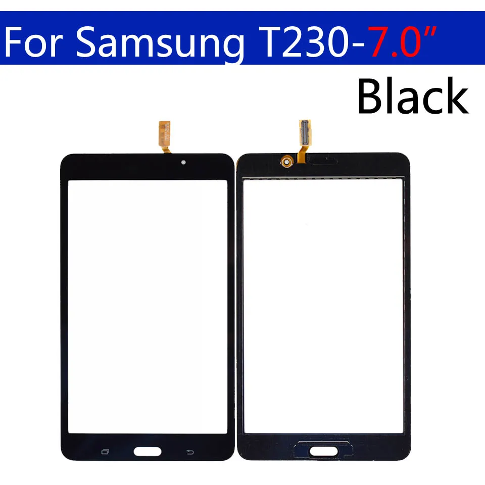 Сменный сенсорный экран 7 0 "для Samsung Galaxy Tab 4 T231 T230 с цифровым преобразователем
