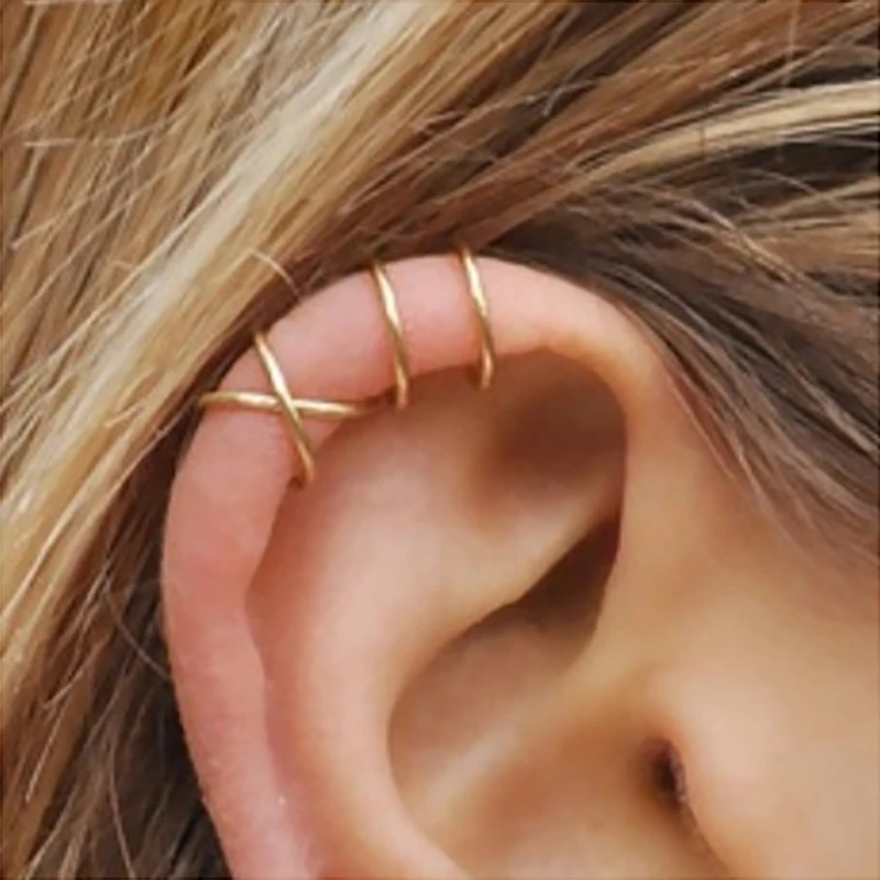 

ZHOUYANG Unisex Clip Earrings For Women Personality Punk U Shaped Cartilage Ear Clip Party Birthday Gift Fashion Jewelry KAE332