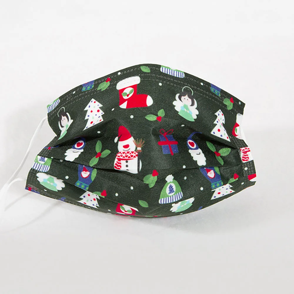 Рисунок 3 - одноразовые маски для лица с рождественским