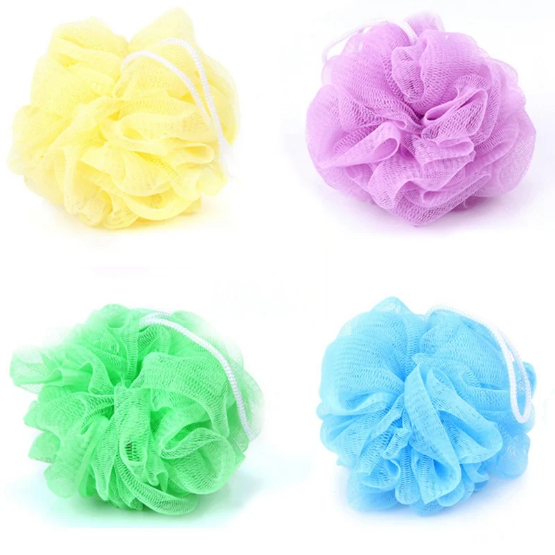 random color Губка для ванны, мяч, полотенце для ванны, скруббер для тела, отшелушивающий шар для душа, массажный Мочалка для тела - Цвет: random color