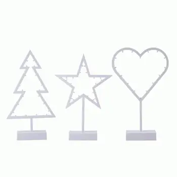 

LED Desk Night Light Christmas Tree Love Heart Star Shape Home Decoration