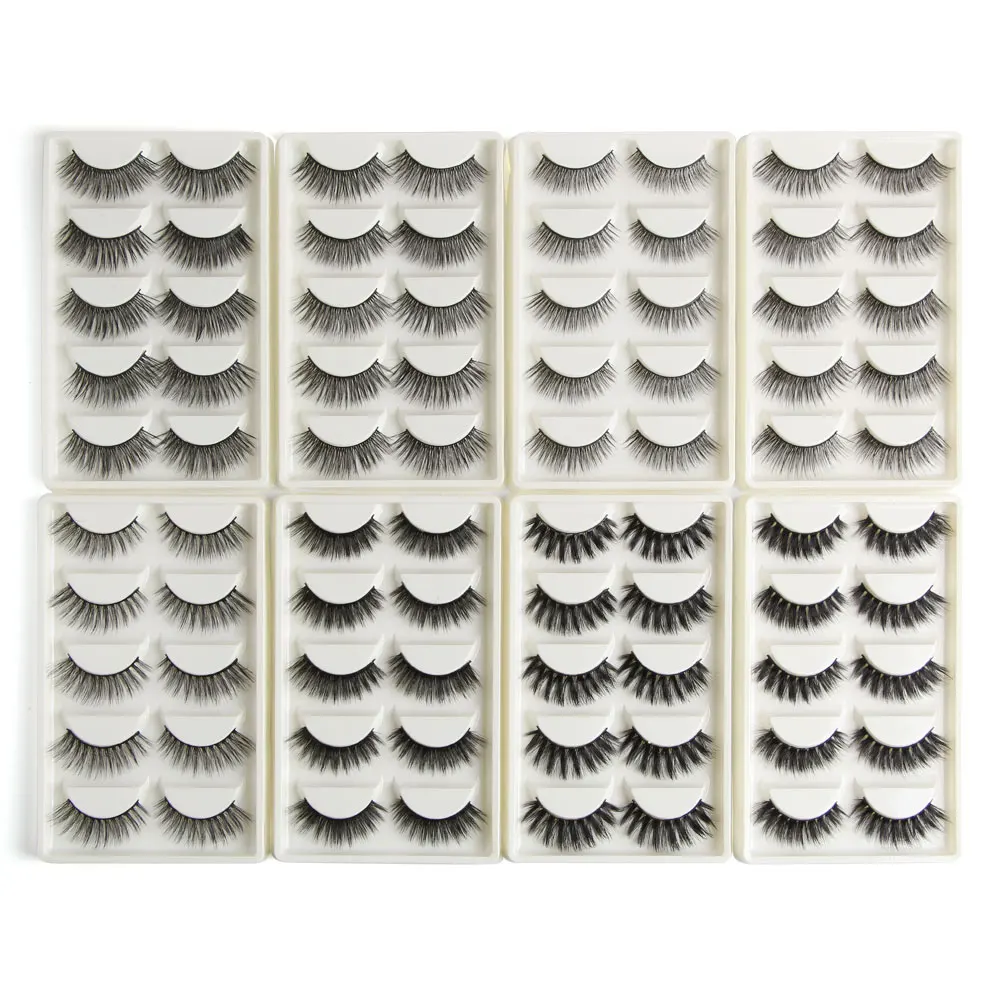 MAGEFY 5 Pairs/Pack Mink Eyelashes 3d Mink Lashes Extension Natural Long False Eyelashes Handmade Plastic Cotton Stalk Fake Lash MAGEFY 5 Pairs/Pack Mink Eyelashes 3d Mink Lashes Extension Natural Long False Eyelashes Handmade Plastic Cotton Stalk Fake Lash