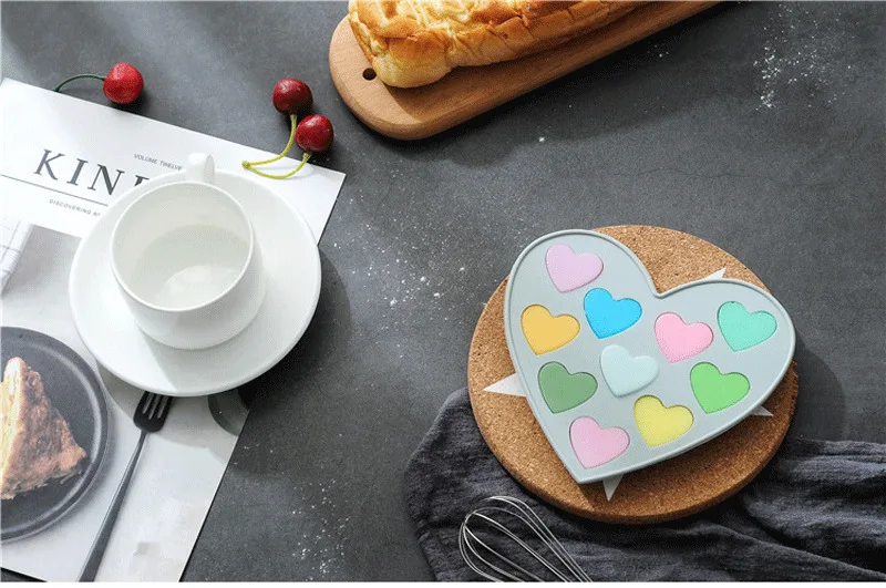 Форма для торта сердце силиконовая форма для украшения торта инструменты для помадки формы для выпечки мыла Свадебная форма для шоколада