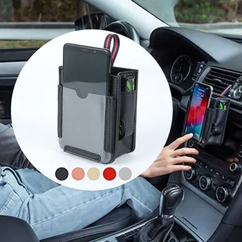 

Car Air Vent Storage Bag Multi-function Car Pocket Automotive Air Vent Mobile Phone Storage Tidy Storage Coin Key Case Organizer
