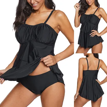 

Swimsuit 2020women Plus Size Costume Padded Tankini Swimjupmsuit Swimsuit Beachwear Swimwear Maillot De Bain #40