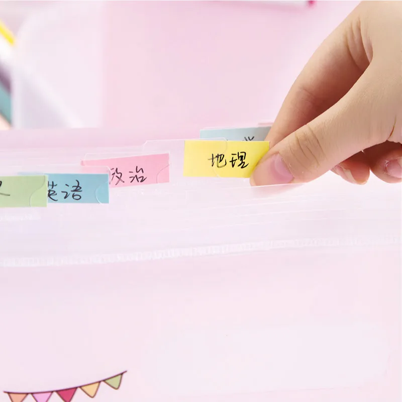 Kawaii organ bag file finishing stationery cute multi-layer large-capacity bill classification storage bag folder stationery