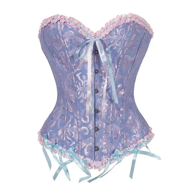 Sexy Women Lace Up Corset Bustier Top Corset Boned Waist Trainer Body Shaping And Slimming Clothing Plus Size XS-6XL Underwear 4