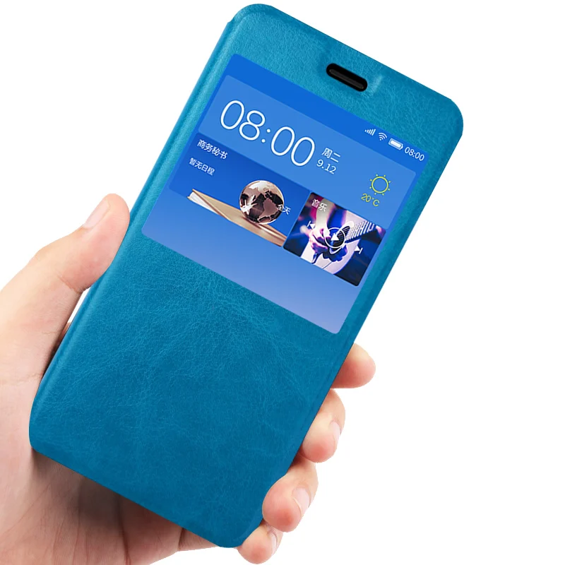 Чехол для Huawei Honor play чехол 8X с откидным окном из искусственной кожи Nova 3 3i P smart plus