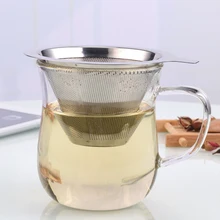 304 Double Stainless Steel Coffee Tea Infuser Filter Strainer Diffuser Non-Toxic Height 65mm for kitchen