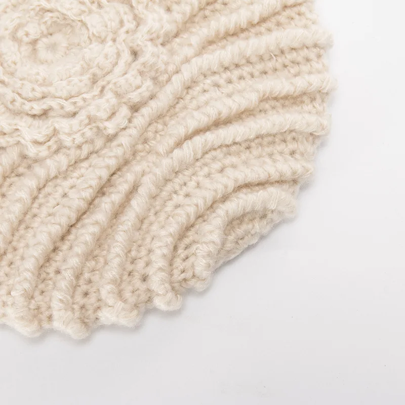 Наушники Акриловые ручной работы женские Skullies Beanies шапка Повседневная Уличная езда ветрозащитная теплая Beaine шапка зимняя женская шапка