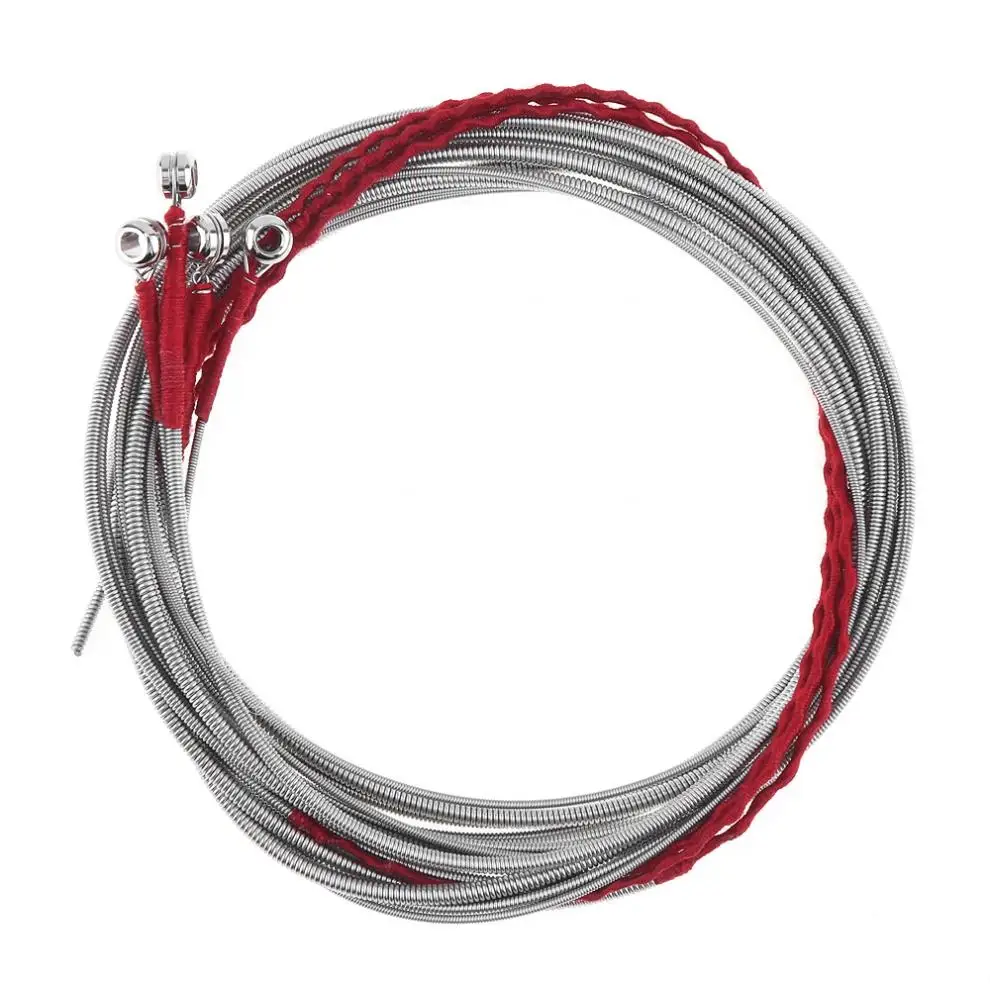 4pcs/lot Electronic Bass Steel Strings Core Silver-Plated Copper Alloy 0.43-0.71 Inch Stringed Instruments