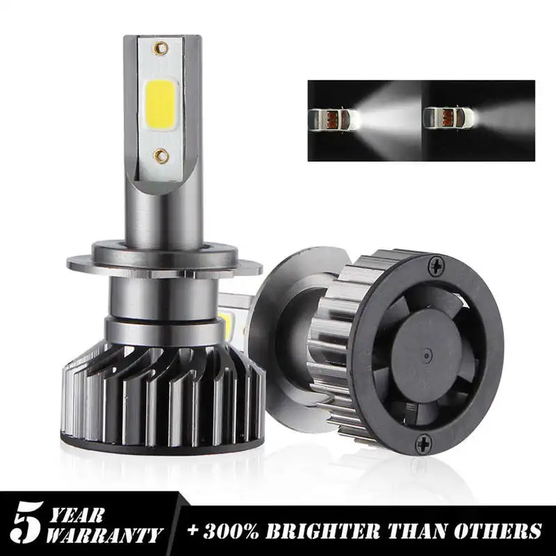 Car Headlight Bulb,6000K White 15000 LM LED Headlight Bulb,Dob Chips Fog Light Assemblies Emc Anti-Jamming Hid Bulbs Lamp Wate