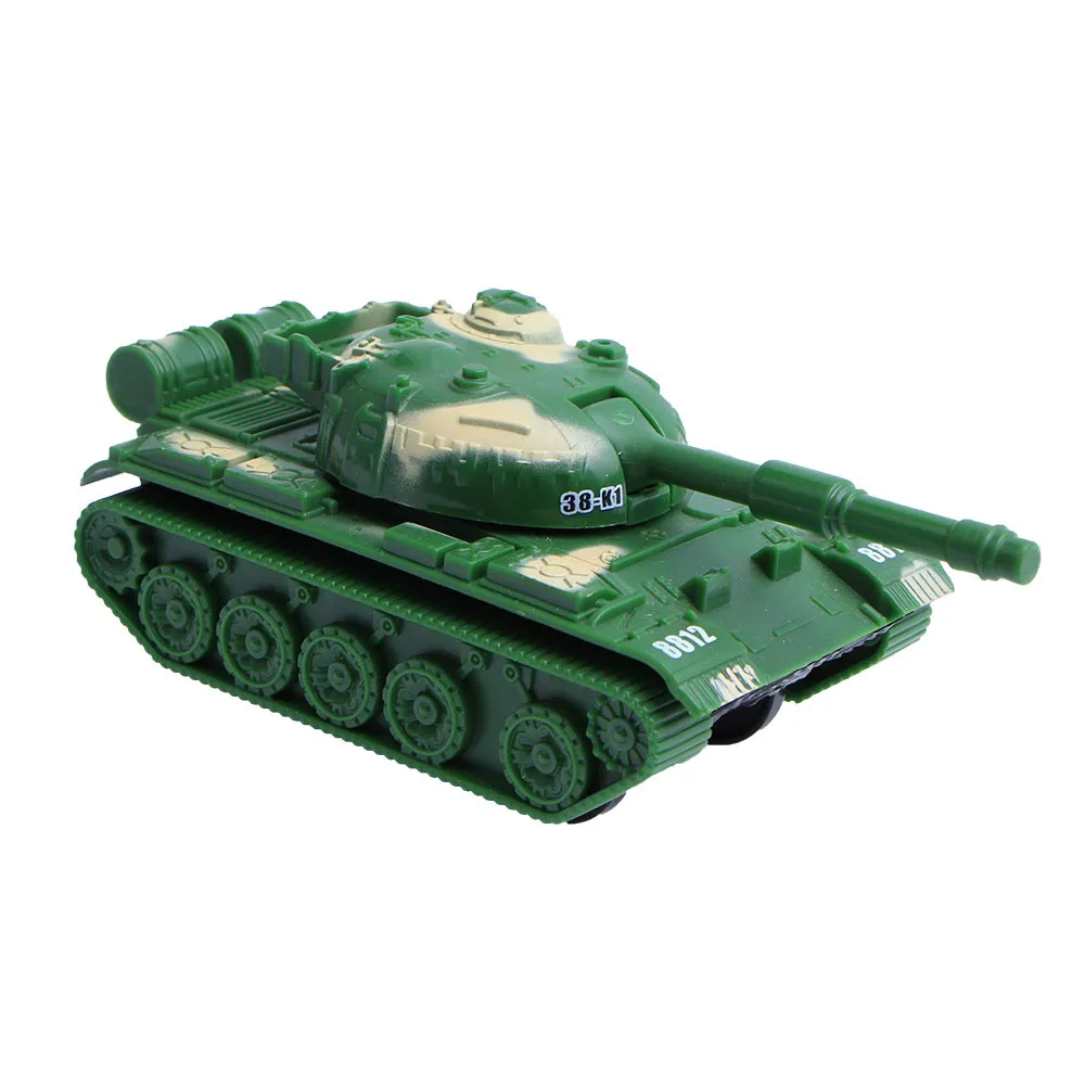 Мини автомобиль 1/72 моделирование бронированный танк армейский двигатель модель оттяните назад детская машинка игрушка, новогодний подарок вращающийся башни литье под давлением