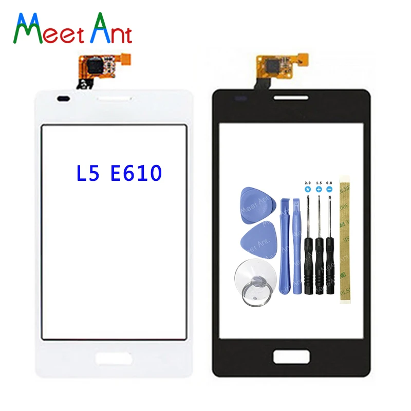 

High Quality 4.0" For LG Optimus L5 E610 E612 and Dual E615 Touch Screen Digitizer Sensor Outer Front Glass Lens Panel