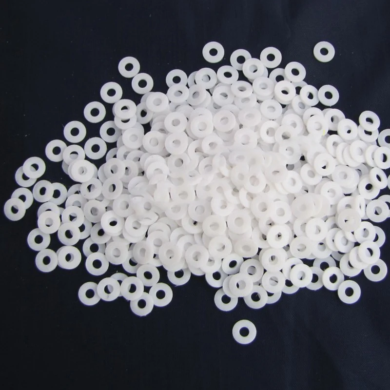 

30PCS 3.17mm 4mm 4.76mm 5mm 6.35mm Anti-friction Gasket PTFE Washer Plastic Pads Thickness 1mm for RC Boat Shaft Spare Parts