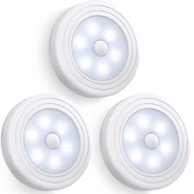 Motion Sensor Lights Battery-Powered LED Night Lights Closet Lights Stair Lights Wall Lights for Hallway Bathroom Bedroom