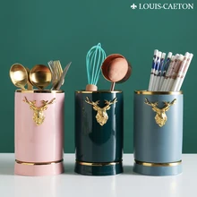 Креативные керамические палочки для еды клетка дренажный нож вилка ложка палочки для еды стеллаж для хранения кухонных палочек для еды