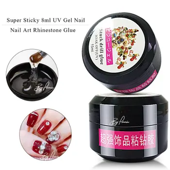 

UV Acrylic Nail Glue For Rhinestones False Nail Art Tips Clear Point Drill Gel With Needle Manicure Decoration Adhesive