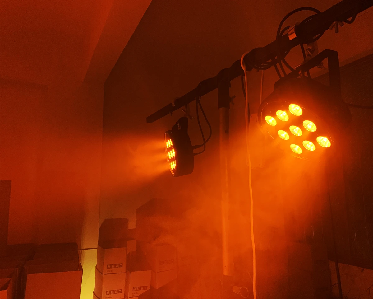 12 шт./Лот + flightcase беспроводной пульт дистанционного управления Светодиодный