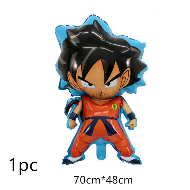 1 компл. Мультфильм WUKONG воздушный шар Dragon Ball Globos С Днем Рождения украшения аниме игрушки супер герой воздушный шар мальчик детские игрушки - Цвет: 1pc