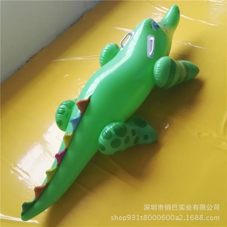 Kids Swimming Aquatic Toy Crocodile Riding Overwater Floating Mat Floating Board Inflatable Animal