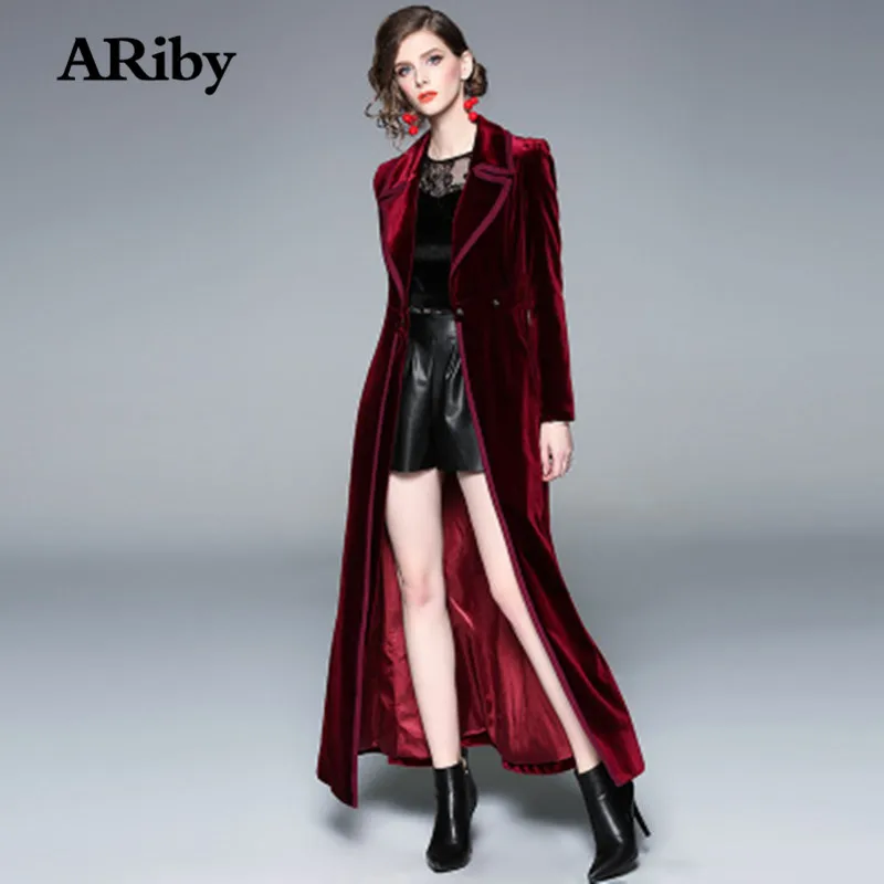 ARiby модная атмосферная бархатная куртка 2019 верхняя одежда женское бархатное