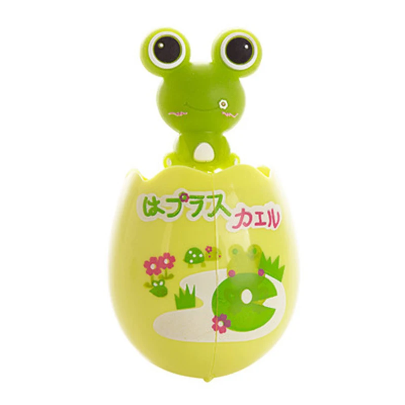 frog Милая форма яйца мультфильм держатель для зубной щетки с животным креативный с двойной присоской Чехлы для зубных щеток крышка аксессуары для ванной комнаты наборы - Цвет: frog