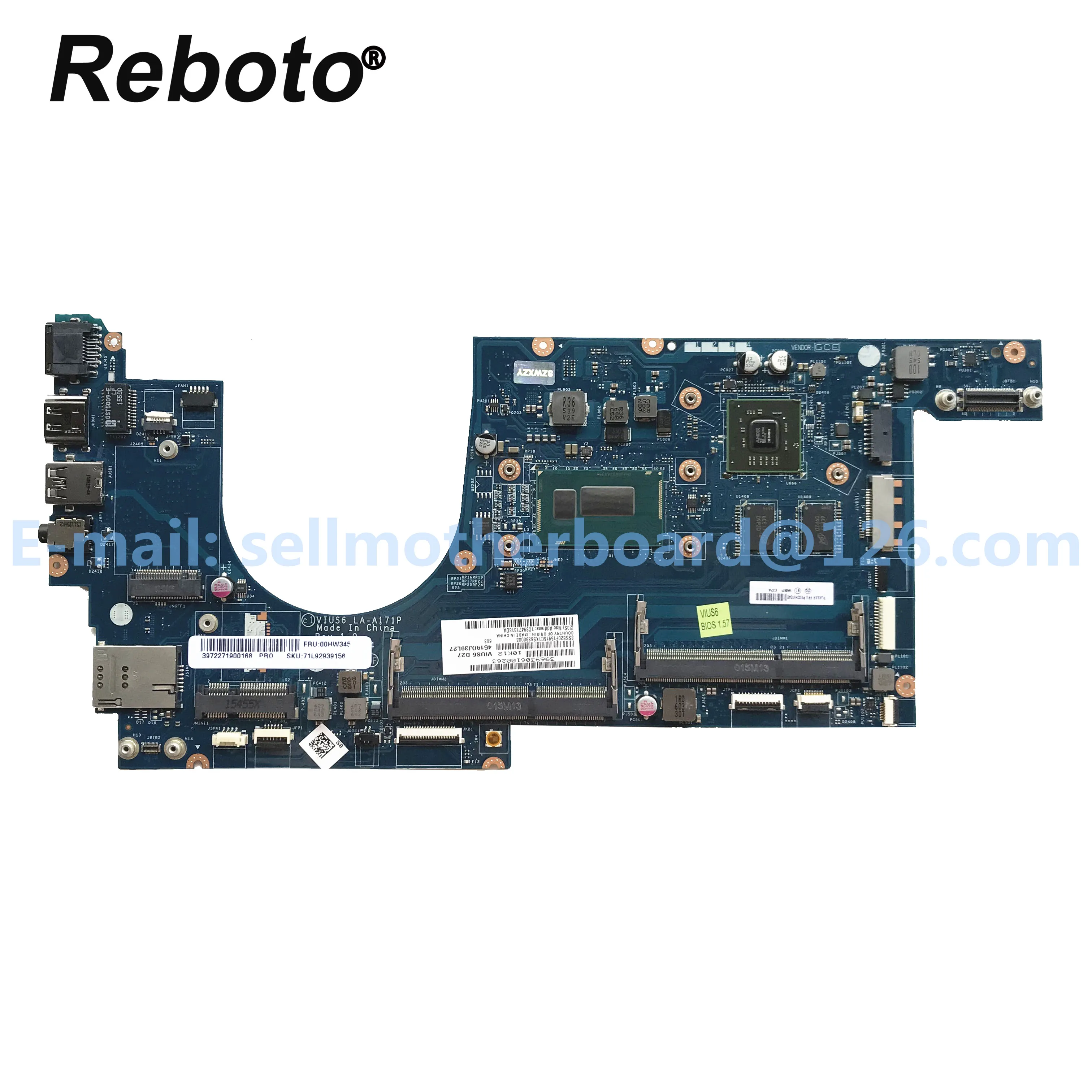 Материнская плата для ноутбука lenovo ThinkPad S540 S5-S540 00HW345 00HW347 VIUS6 LA-A171P с процессором i7-4510U HD 8670 M/2G MB протестирована