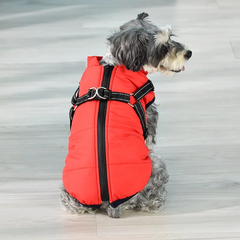 Warm Winter Pet Dog Clothes For Small Large Dogs Pets Puppy Clothing French Bulldog Outfit Coat Waterproof Harness Jacket Coat