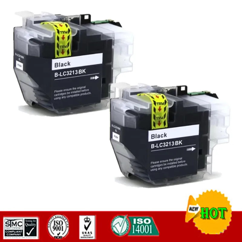Совместимость для LC3213 чернила картридж для HP брата DCP-J772DW DCP-J774DW MFC-J890DW MFC-J895DW и т. д - Цвет: 2PCS  Black