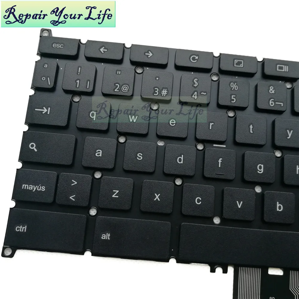 Клавиатура для ноутбука SP Испанский для ACER Chromebook C730 C730E C740 C4PE C720P-2625 C720-2800 AEZHL00010 NK.11117.05M черный