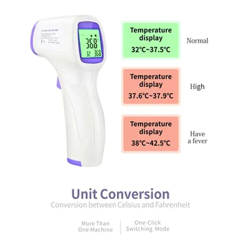 

Non-contact Infrared Thermometer LCD Backlight Electronic Thermometer Celsius Fahrenheit Temperature Measuring Tools