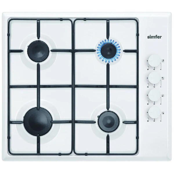 Встраиваемая газовая варочная панель Simfer H 60 Q 40 W 411|Встраиваемые варочные панели|