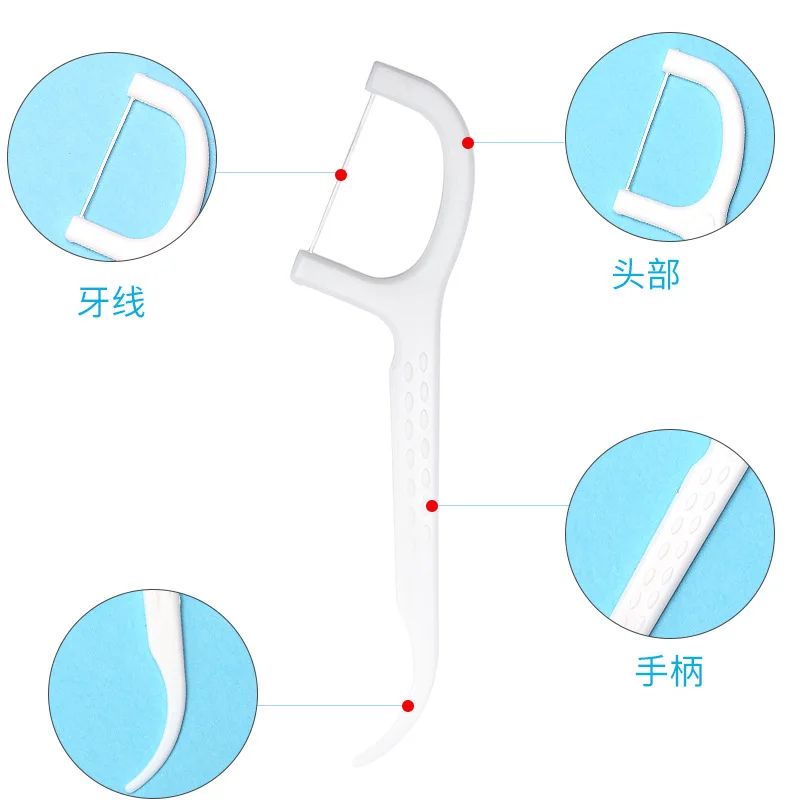 Disposable Boxed Portable Toothpick Household Curved Hook Teeth Useful Product Dental Floss
