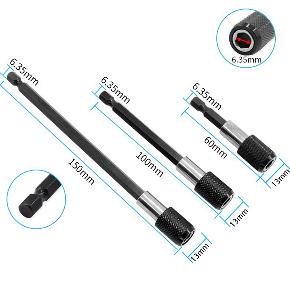 1/4 &quot60 мм шестигранным хвостовиком Quick Release изменение держатель бит сверлильный