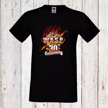 

Wasp W.A.S.P. 4 30 years of Thunder Heavy Metal Men Mens T-Shirt Long Short- show original title