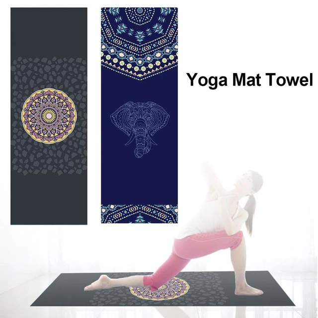 Esterilla de Yoga antideslizante, manta plegable antideslizante para  ejercicio físico, Pilates, toalla deportiva, 183cm x 63cm - AliExpress