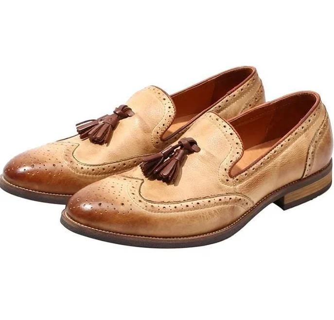 

Men Genuine Casual Loafers Pu Leather Shoes Casual Shoes Dress Shoes Brogue Shoes Spring Classic Male Casual F172