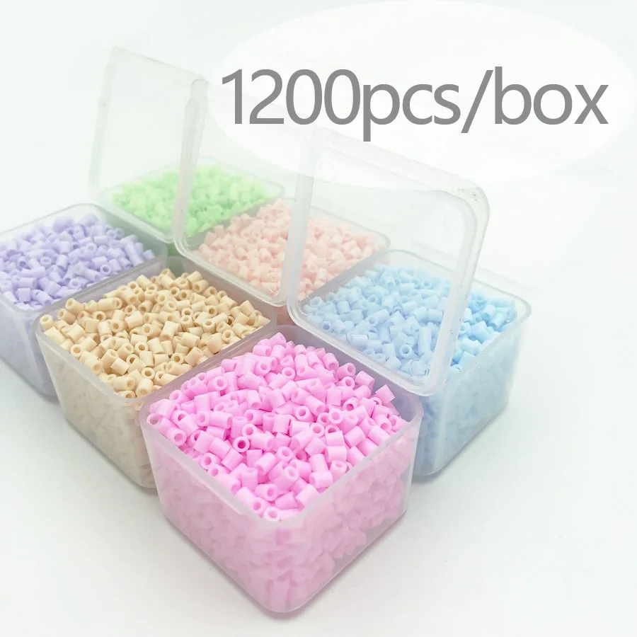 

2.6mm/1200pcs/Box Packing Hama Beads Easy to Store For Kids Perler Iron Beads Fuse Handmade Gift Children Toy