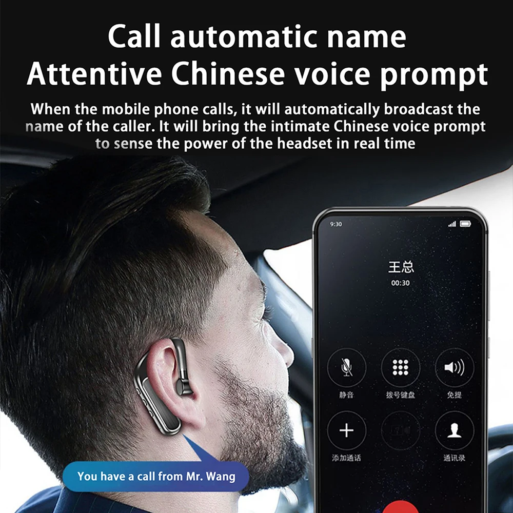 New TWS Wireless Headphones Bluetooth Headset for Phone Handsfree Earphone with Microphone Noise Reduction Earphones For Xiaomi