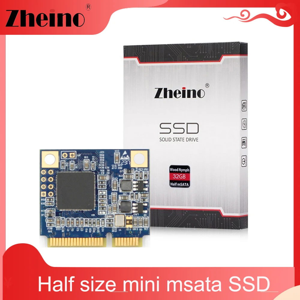 Твердотельный накопитель Zheino mSATA SSD полуразмера 16 Гб 64 128 ГБ 256 SATA3 Mini (полуразмер)