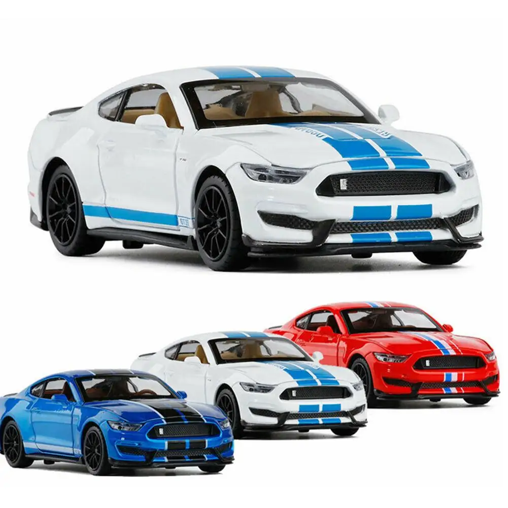 Литая под давлением металлическая модель автомобиля ForMustang Shelby GT350 Коллекционная модель инерционные игрушки автомобиль звук и свет автомобиля