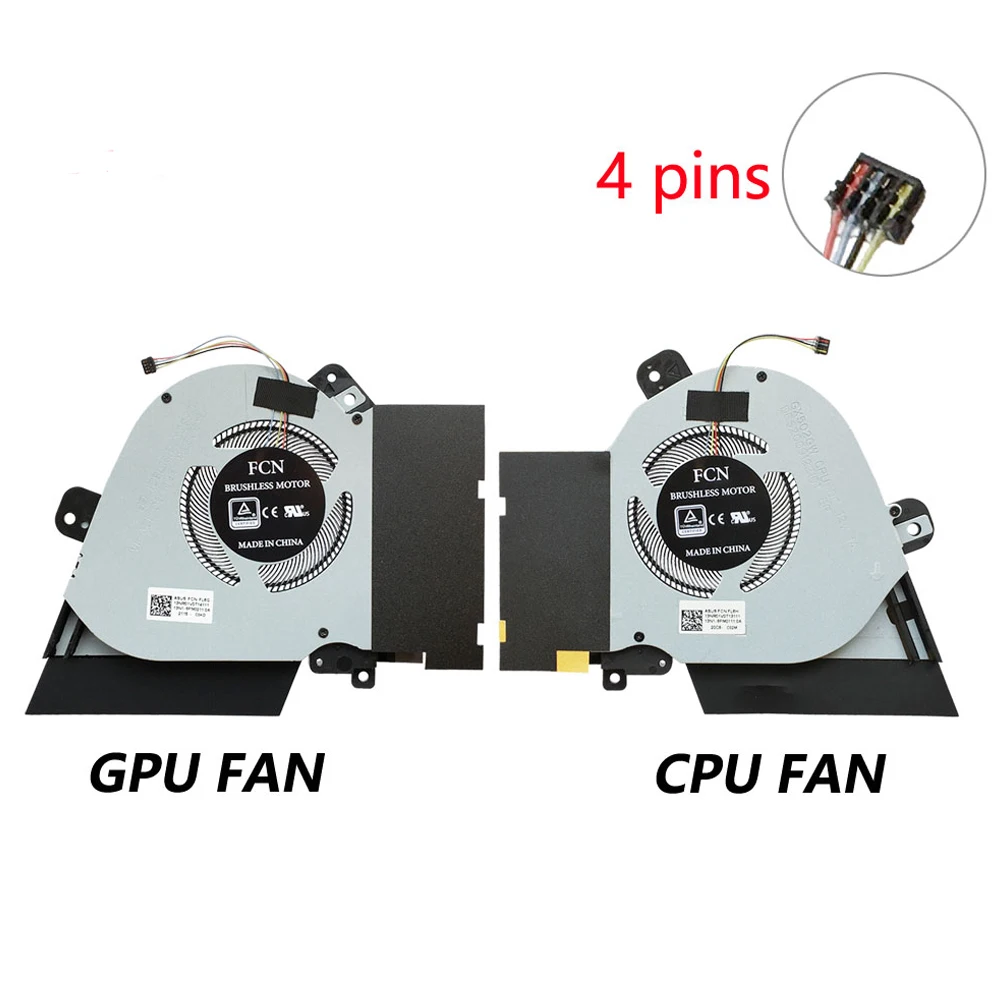 Cooler para Computador Ventiladores para Asus Rog Zephyiro s Gx502 Lws Gx502gw Gu502 gw Gpu Cooler Cooler dc 12v 1a - Imagem 5