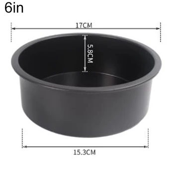 

1pc Non-Stick Baking Cake Mold Bread Pie Pastry Round Tin Pan Tray Mould Oven Bakeware Kitchen Tools Dustproof