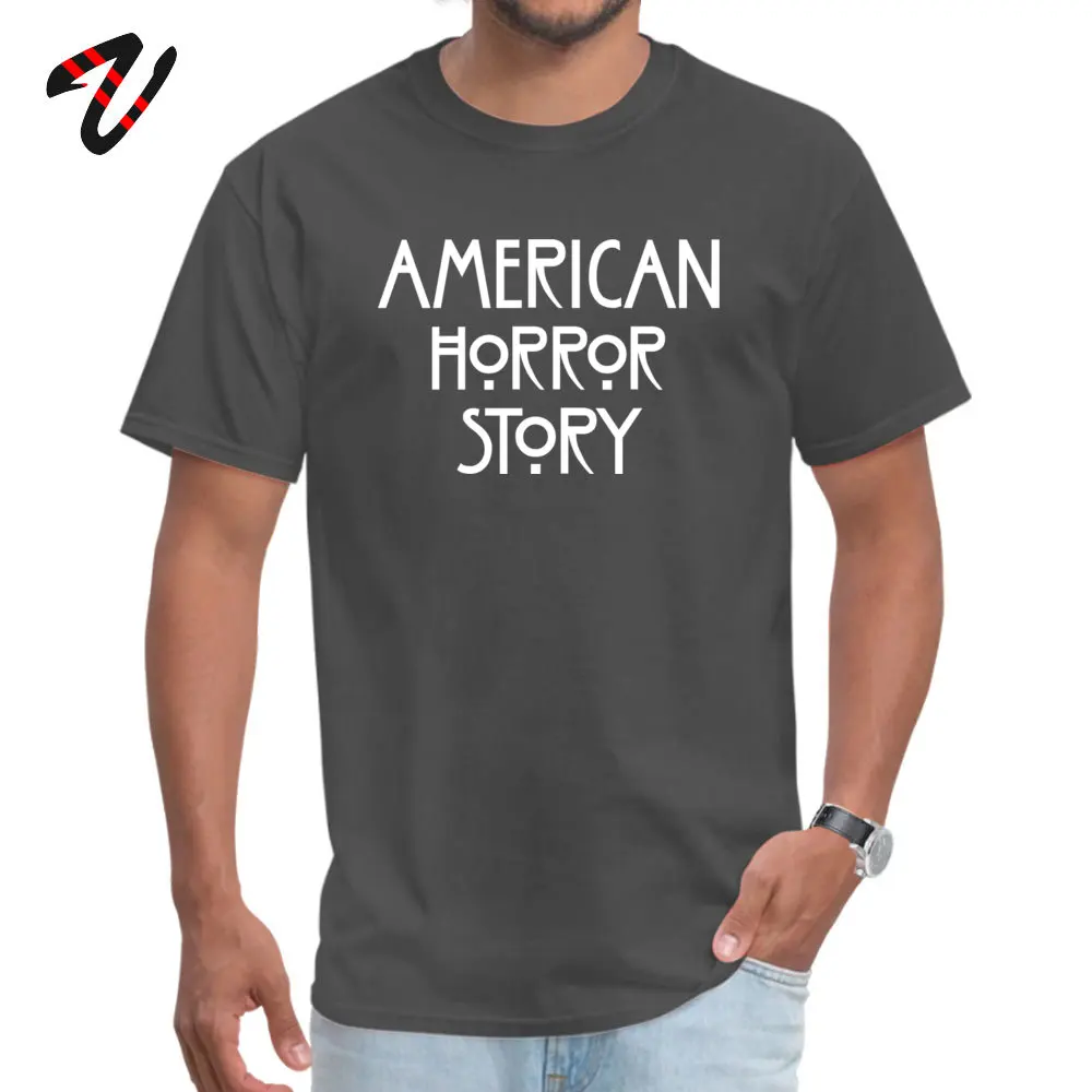 American Horror Story логотип artworknegru черные футболки Высокое качество Лето хлопковая Футболка с круглым вырезом мужские Футболки футболка