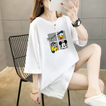 

2019 Summer Women dress Loose Casual T-Shirt Dress Plus Size clothes mini dress
