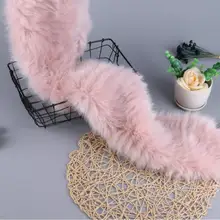 Розовый длинный ворс Сгущает Супер мягкий искусственный Лисий плюш искусственный мех Ткань DIY обувь пальто воротник жилет Подушка игрушка