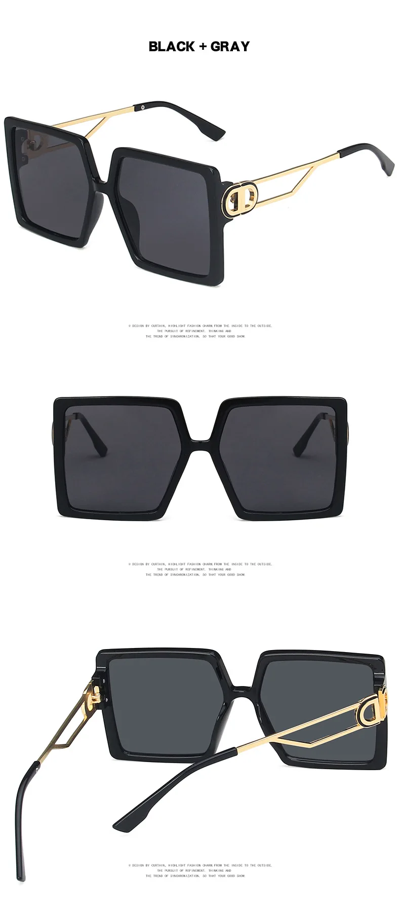 Hollow Square Sunglasses