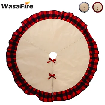 

122cm Christmas Tree Skirt Carpet New Year Decorations Xmas Decoration Tree Skirt Ornaments Festive Party Decor Props